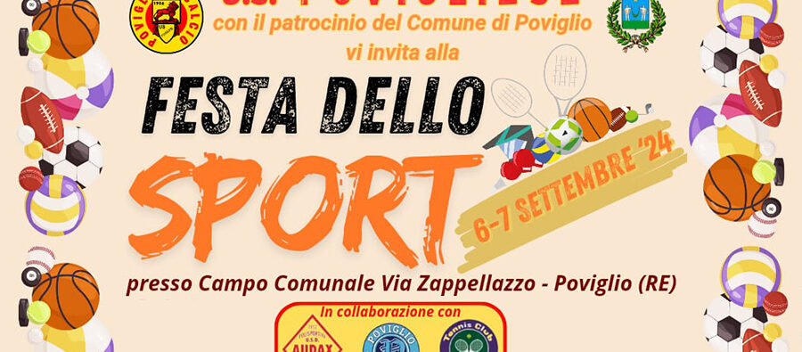 locandina festa dello sport